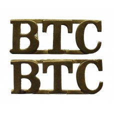 Pair of Bank Top Cadets (B.T.C.) Shoulder Titles