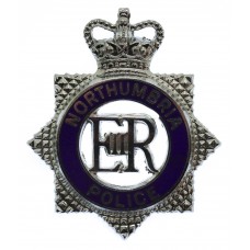 Northumbria Police Senior Officer's Enamelled Cap Badge - Queen's Crown