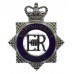 Northumbria Police Senior Officer's Enamelled Cap Badge - Queen's Crown