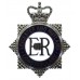 Leicester and Rutland Constabulary Senior Officer's Enamelled Cap Badge - Queen's Crown