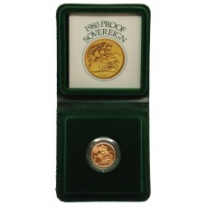 Royal Mint 1980 United Kingdom 22ct Gold Proof Full Sovereign Coin