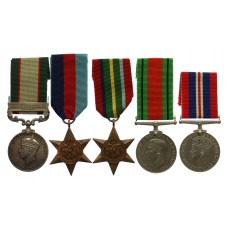 WW2 Malaya Casualty Medal Group of Five - L.Cpl. D. Campbell, 2nd Bn. Argyll & Sutherland Highlanders - K.I.A. 13/1/42