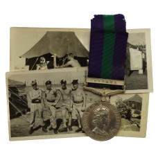 General Service Medal (Clasp - Cyprus) - Fus. D.G. Beeley, Lancashire Fusiliers