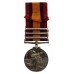 Queen's South Africa Medal (3 Clasps - Cape Colony, Paardeberg, Johannesburg) - Pte. P. Manion, King's Own Scottish Borderers