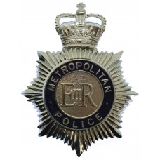 Metropolitan Police Enamelled Helmet Plate - Queen's Crown