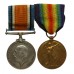 WW1 British War & Victory Medal Pair - Sub Lieutenant R.T. Lewis, Royal Naval Volunteer Reserve
