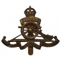 WW1 Canadian Field Artillery Cap Badge (Revolving Wheel)
