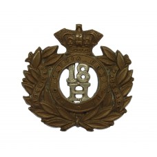 Victorian 18th Hussars Collar Badge