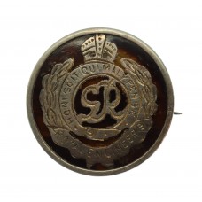 Royal Engineers Sterling Silver & Tortoiseshell Sweetheart Br