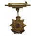 Border Regiment Brass & Enamel Sweetheart Brooch 