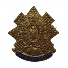 Black Watch (Royal Highlanders) Brass & Enamel Sweetheart Brooch