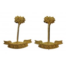 Pair of Royal West African Frontier Force (R.W.A.F.F.) Gilt Collar Badges