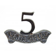 5th Kenya Rifles Anodised (Staybrite) Cap Badge