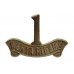 1st Kenya Rifles Anodised (Staybrite) Cap Badge