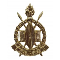 Kenya Engineers Anodised (Staybrite) Cap Badge