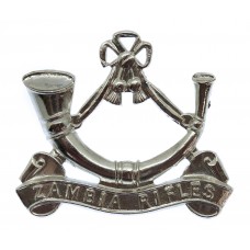 Zambia Rifles Anodised (Staybrite) Cap Badge