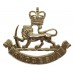 Rhodesia & Nyasaland Staff Corps Anodised (Staybrite) Cap Badge - Queen's Crown