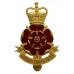 Queen's Lancashire Regiment Enamelled Cap Badge - Queen's Crown