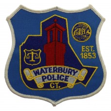 United States Waterbury Police CT. Cloth Patch Badge