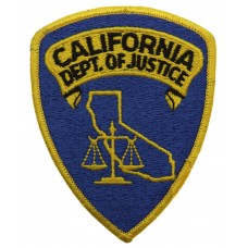 United States California Dept. Of Justice Cloth Patch Badge