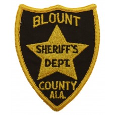 United States Blount County ALA. Sheriff's Dept. Cloth Patch Badge