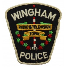 Canadian Wingham Police Cloth Patch Badge