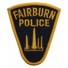 United States Fairburn Police Cloth Patch Badge