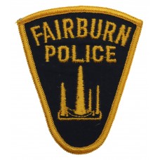 United States Fairburn Police Cloth Patch Badge