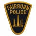 United States Fairburn Police Cloth Patch Badge