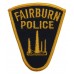 United States Fairburn Police Cloth Patch Badge
