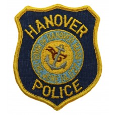 United States Hanover Police Cloth Patch Badge