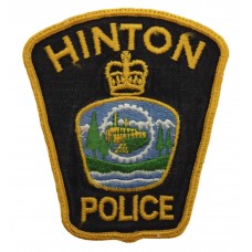 Canadian Hinton Police Cloth Patch Badge