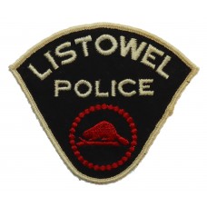 Canadian Listowel Police Cloth Patch Badge