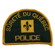 Canadian Surete Du Quebec Police Cloth Patch Badge