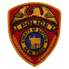 United States County of Suffolk New York Police Cloth Patch Badge