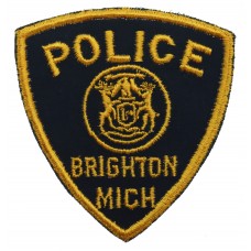 United States Brighton Mich. Police Cloth Patch Badge