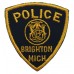 United States Brighton Mich. Police Cloth Patch Badge