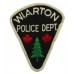 Canadian Wiarton Police Dept. Cloth Patch Badge