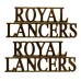 Pair of Royal Lancers (ROYAL/LANCERS) Shoulder Titles