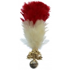 Royal Regiment of Fusiliers Anodised (Staybrite) Cap Badge with Feather Hackle