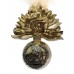 Royal Regiment of Fusiliers Anodised (Staybrite) Cap Badge with Feather Hackle