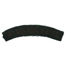6th Gurkha Rifles Cloth Shoulder Title