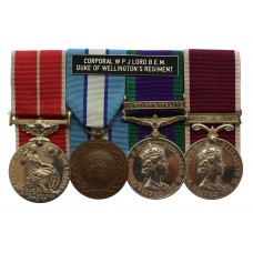 Northern Ireland B.E.M. Medal Group of Four - Cpl. W.P.J. Lord, D