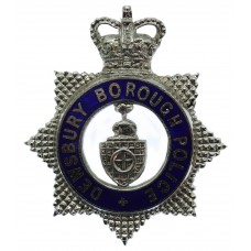 Dewsbury Borough Police Senior Officer's Enamelled Cap Badge - Qu