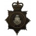 Barnsley Borough Police Night Helmet Plate - Queen's Crown