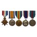 WW1 1914-15 Star, British War Medal, Victory Medal, Royal Fleet Reserve LS&GC and Delhi Durbar 1911 Medal Group of Five - Gnr. H.B. Bramley, Royal Marine Artillery & Royal Fleet Reserve