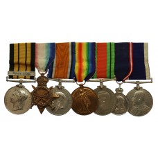 East and West Africa Medal (Witu 1890), 1914-15 Star Trio, Royal Victorian Medal and LS&GC Medal Group of Seven - Chief Petty Officer H. Hoath, Royal Navy