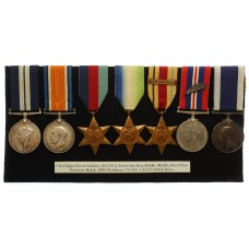 WW2 Distinguished Service Medal and MID Casualty Medal Group of Seven - C.E.R.A. Ewart John Hart, Royal Navy HMS Welshman - K.I.A. 1/2/43