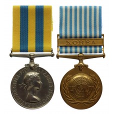 Queen's Korea Medal and UN Korea Medal Pair - Able Seaman S.R. Jamison, Royal Navy