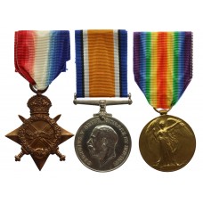 WW1 1914-15 Star Medal Trio - Able Seaman L. Breakwell, R.N.V.R. Nelson Battalion, Royal Naval Division - K.I.A. 13/11/16